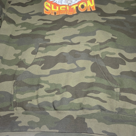 Blake Shelton Camouflage Hoodie with Graphic Design - Picture 4 of 8